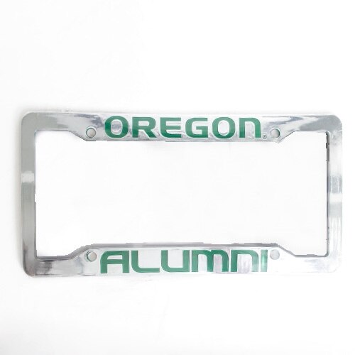 Oregon, Green, Alumni, Plastic, Home & Auto, Plate frame, Single, 122423